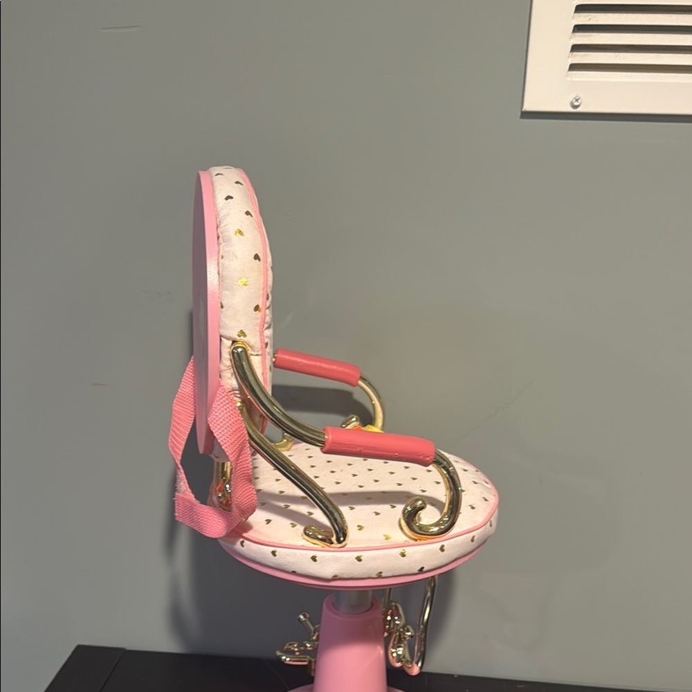 Battat our generation Pink and Gold Doll Chair - Picture 6 of 10